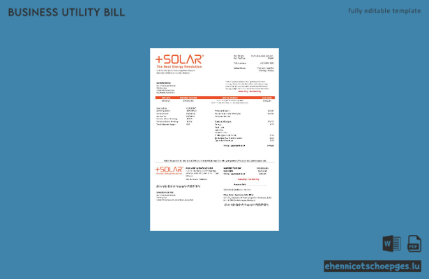 Beispiel einer Stromrechnung für Unternehmen von Malaysia Plus Solar Systems Sdn Bhd